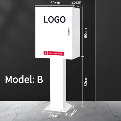 Caja de protección para poste de carga de vehículos eléctricos 