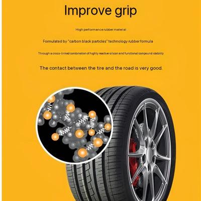 Wear-resistant silent rubber tyres for cars