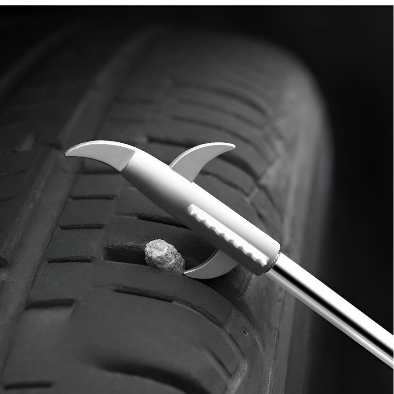 Car tyre clear stone hook