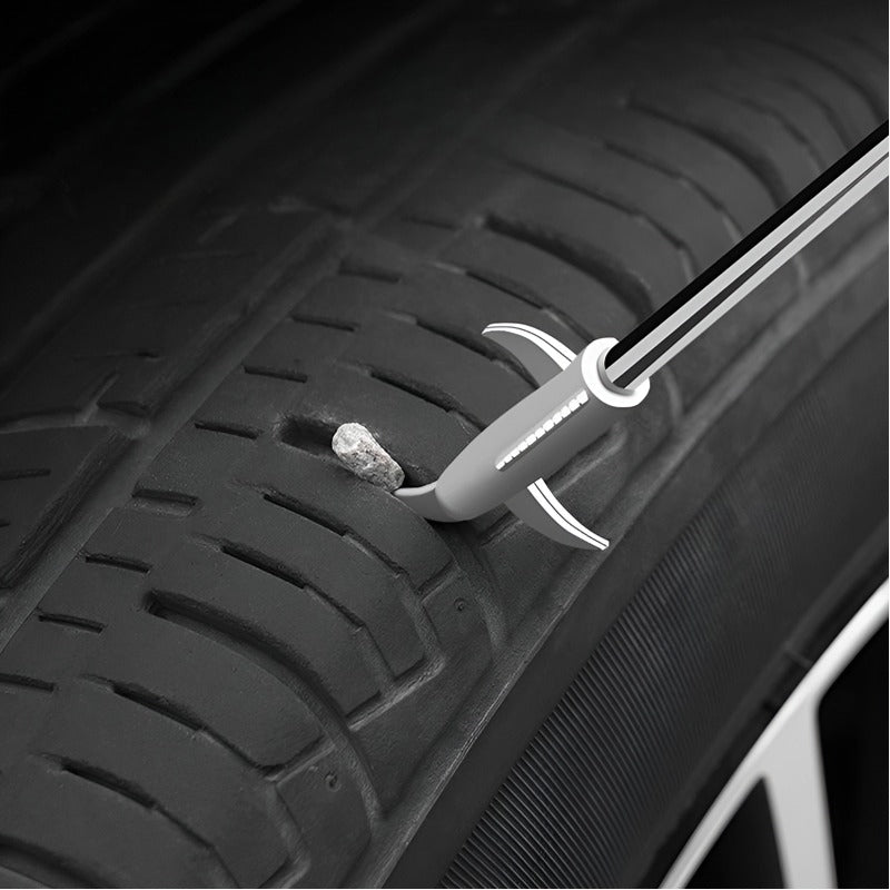 Car tyre clear stone hook