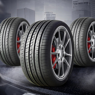 Wear-resistant silent rubber tyres for cars