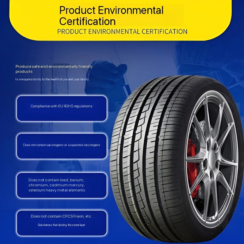 Wear-resistant silent rubber tyres for cars