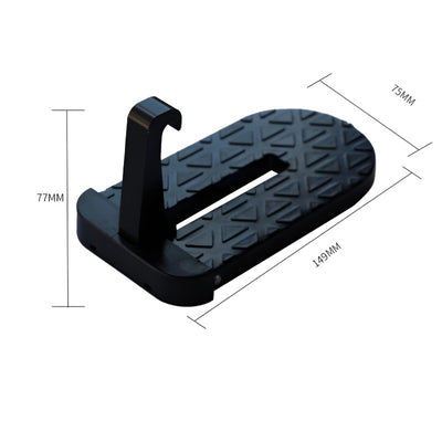 Car door locks on roof climbers footrests