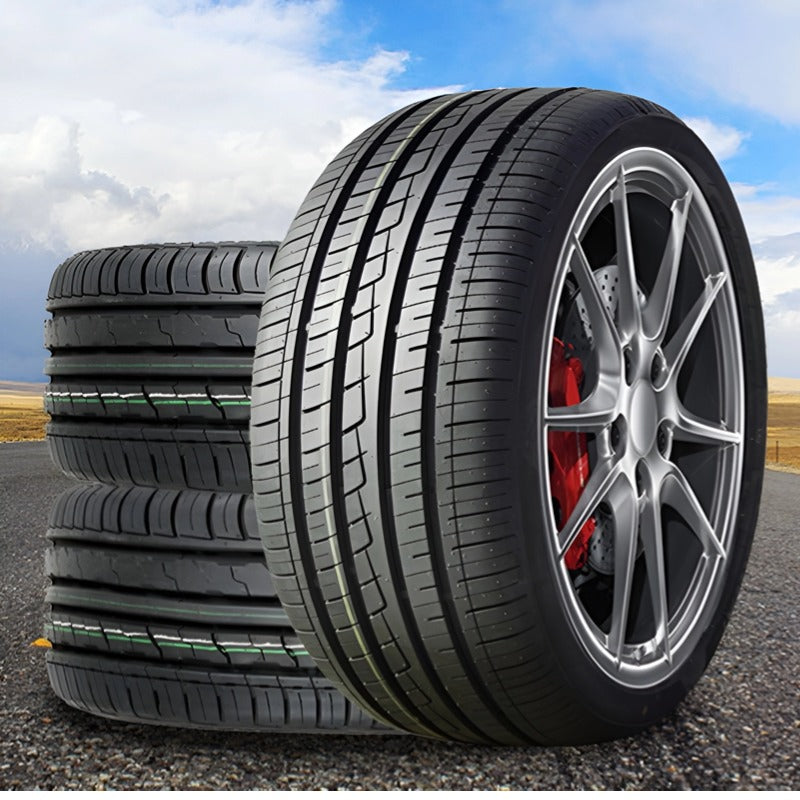 Wear-resistant silent rubber tyres for cars