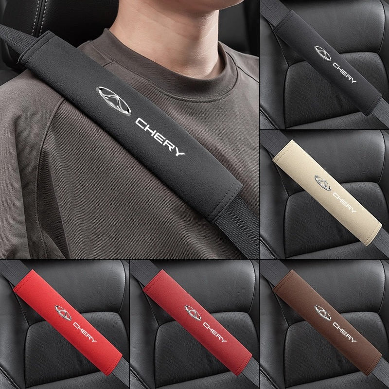 Car Seat Belt Cover Suede For Chery （2 Pcs）