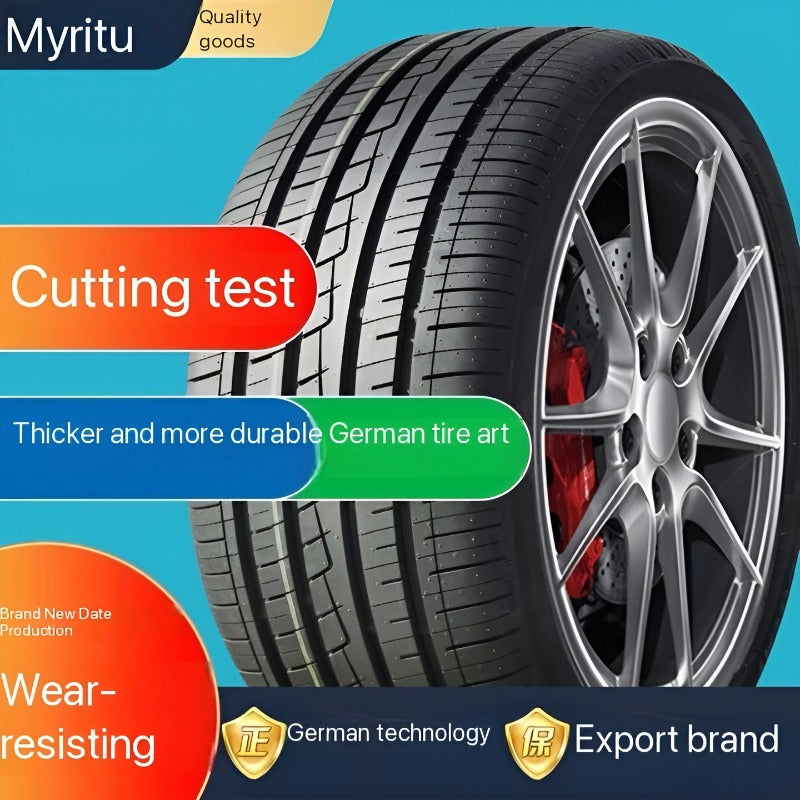 Wear-resistant silent rubber tyres for cars